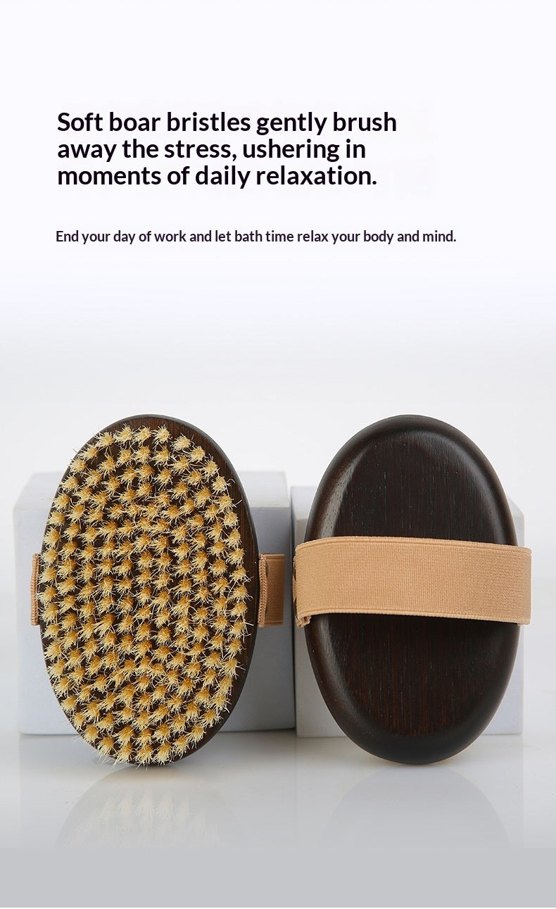 Ergonomic Pet Grooming Brush – Pig Bristle Dry Body Soft Brush