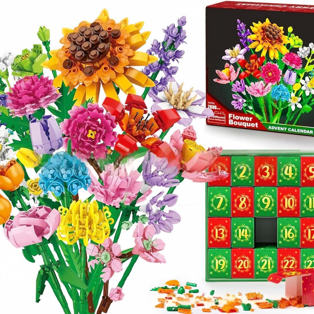 Stackable Storage Blocks – Christmas Bouquet Décor