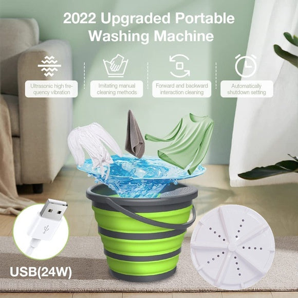 Portable Ultrasonic Mini Washer for Socks & Underwear