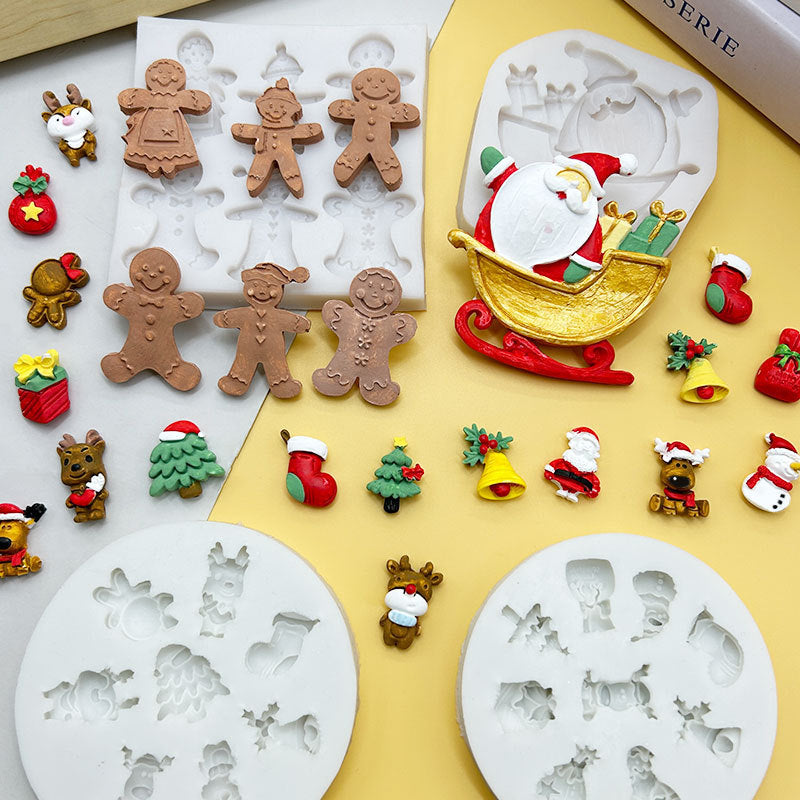 Mini Gingerbread Man Silicone Mold - Reusable Baking Mold