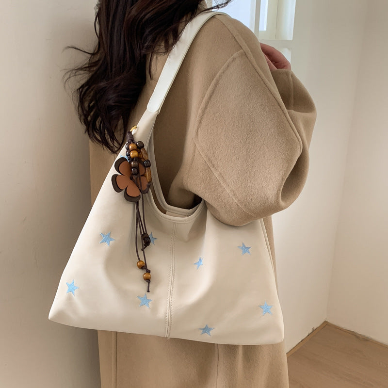 Five-Pointed Star Commuter Tote – Compact Reusable Shopping Bag