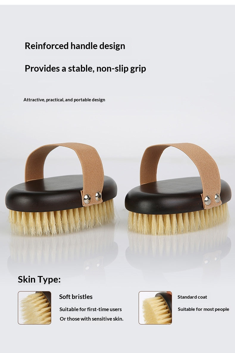 Ergonomic Pet Grooming Brush – Pig Bristle Dry Body Soft Brush