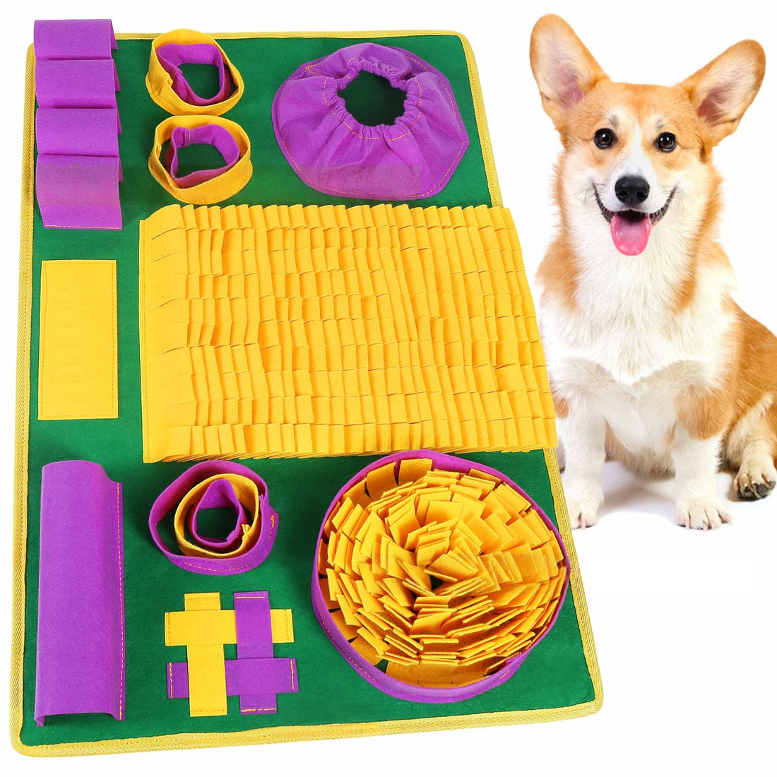 Interactive Pet Dog Sniffing Mat Toy – Ergonomic Foot Exerciser