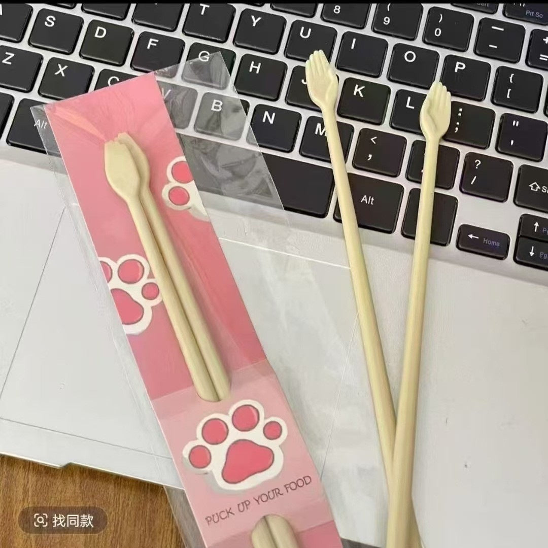 Personalized Cat‑Shaped Chopstick Holder – Adjustable Kitchen Utensil Keeper