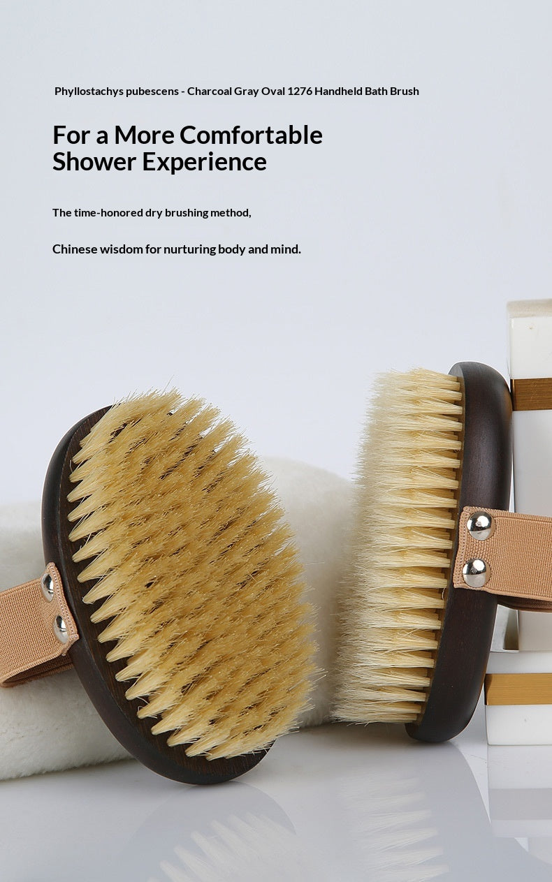 Ergonomic Pet Grooming Brush – Pig Bristle Dry Body Soft Brush