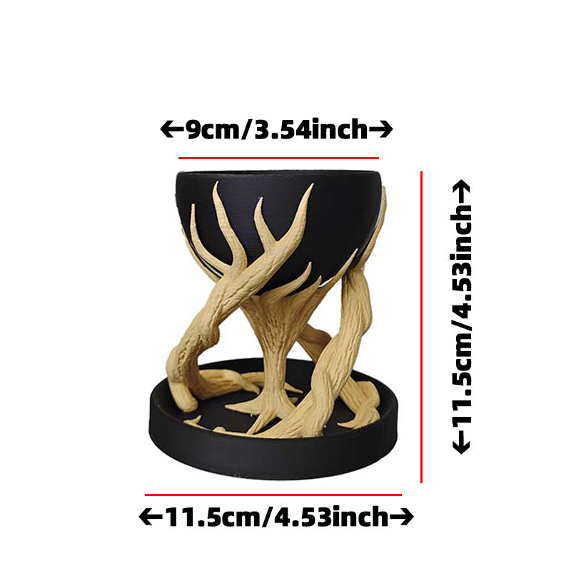 Tree Root Planter Simulation Ornament – Hanging Herb Planter