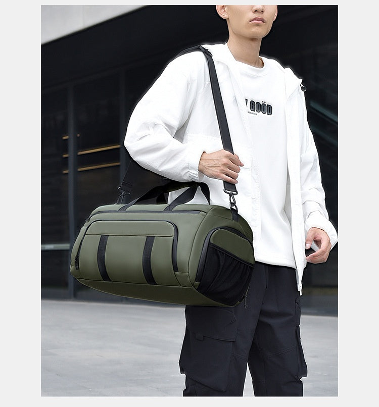 Portable Folding Chair & Trolley Bag with Dry‑Wet Separation for Swimming & Sports