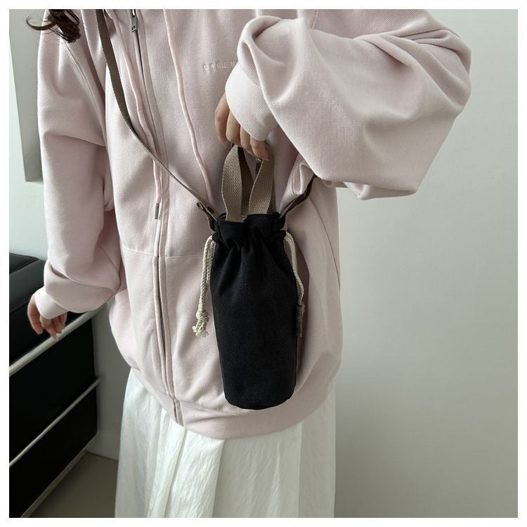 Compact Travel Shoe Bag – Portable Drawstring Water Bottle Tote