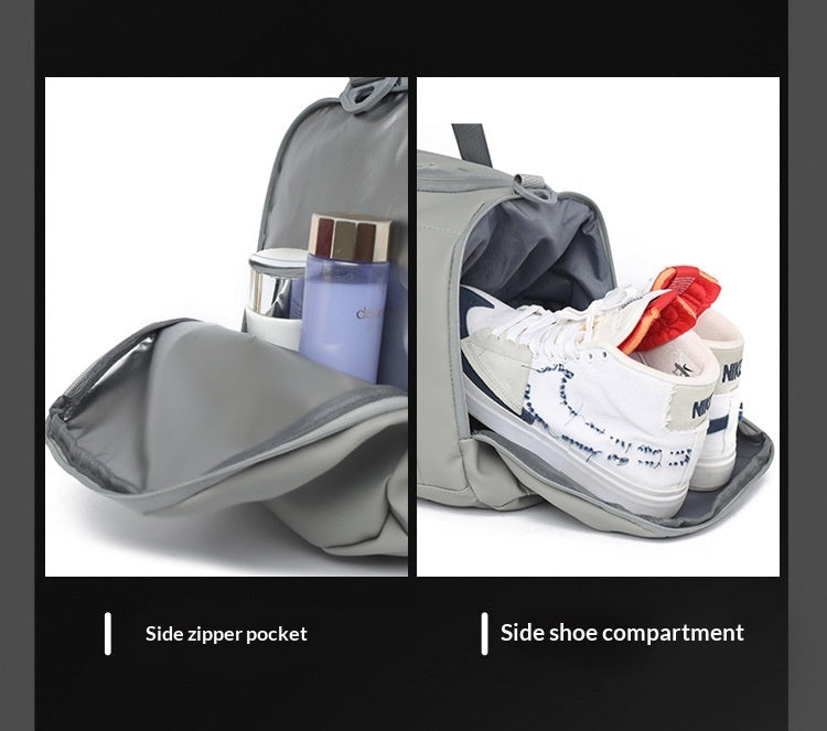 Large Capacity Waterproof Backpack with Dry/Wet Compartments