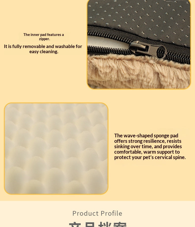 Thickened Plush Pet Mat – Compact Folding Yoga Mat