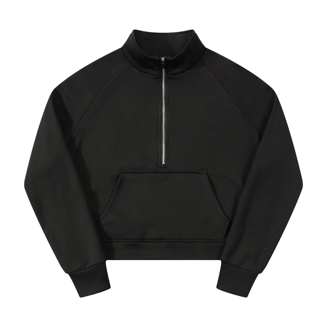 Comfortable Fleece Half-Zip Stand Collar Sweater