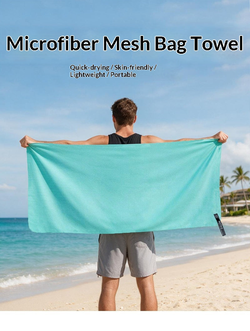 Ultra-Fine Fiber Quick-Drying Compact Travel Microfiber Towel