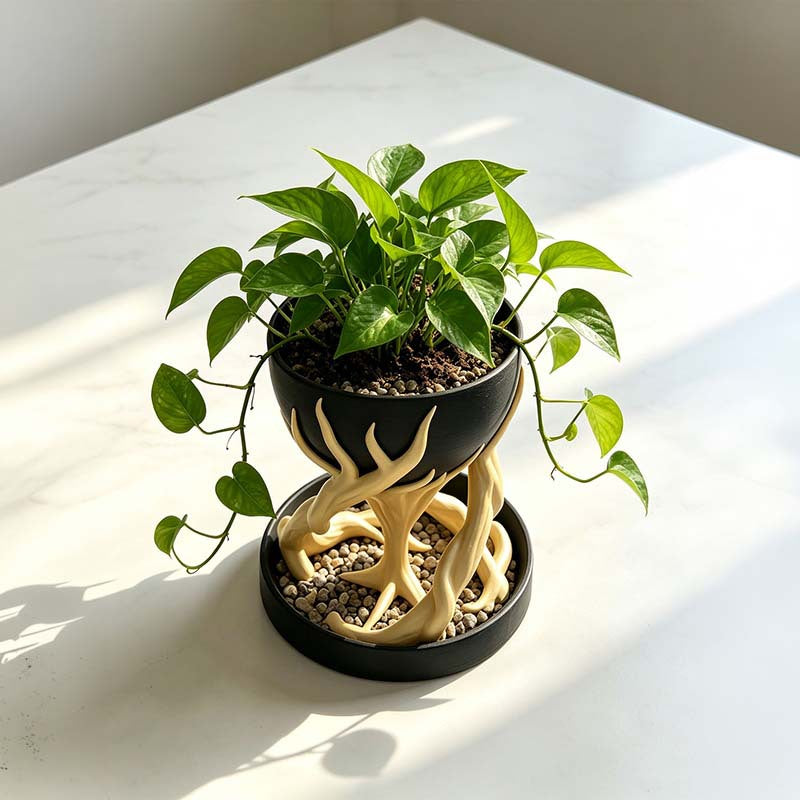 Tree Root Planter Simulation Ornament – Hanging Herb Planter