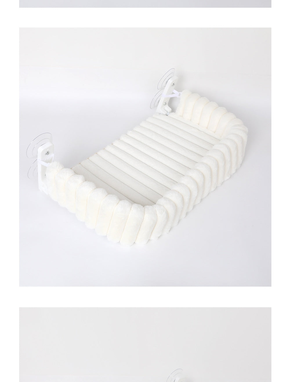 Hanging Suction-Cup Plush Cat Hammock