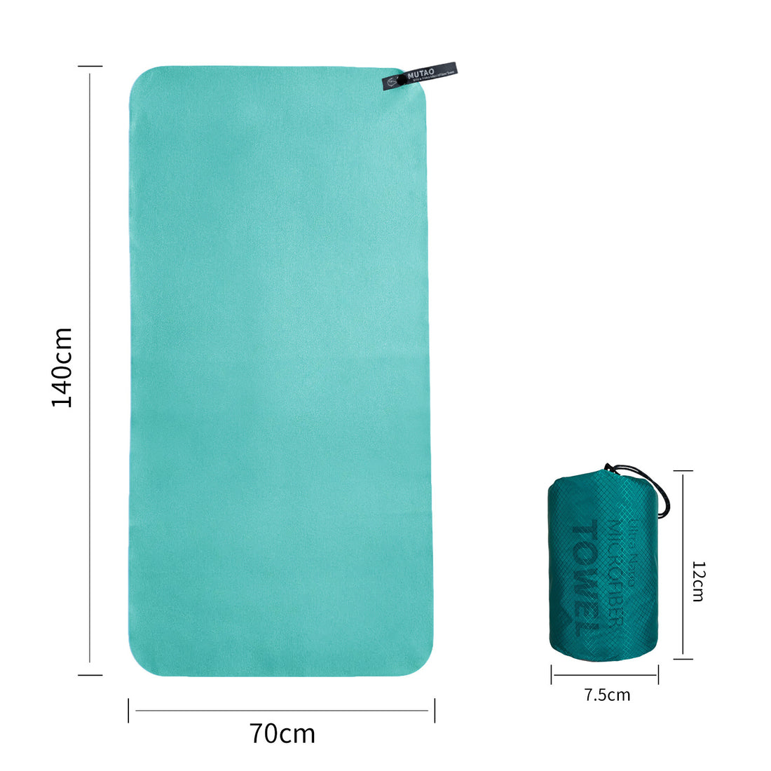 Ultra-Fine Fiber Quick-Drying Compact Travel Microfiber Towel