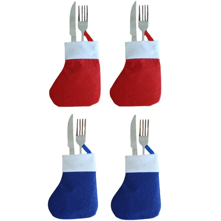 Versatile Christmas Stocking Cutlery Bag – Fold‑Away Utensil Holder