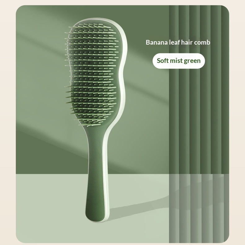 Banana Leaf‑Shaped Adjustable Grooming Comb for Pets