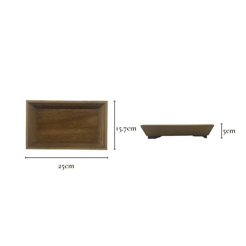 Versatile Wooden Tea Tray with Legs – Perfect for Tea, Coffee & Snacks