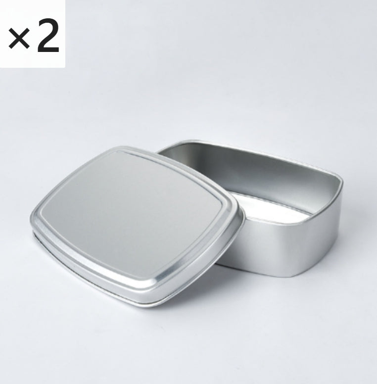 Portable Silicone Food Cover – 150ml Square Aluminum Box Handy Soap Box
