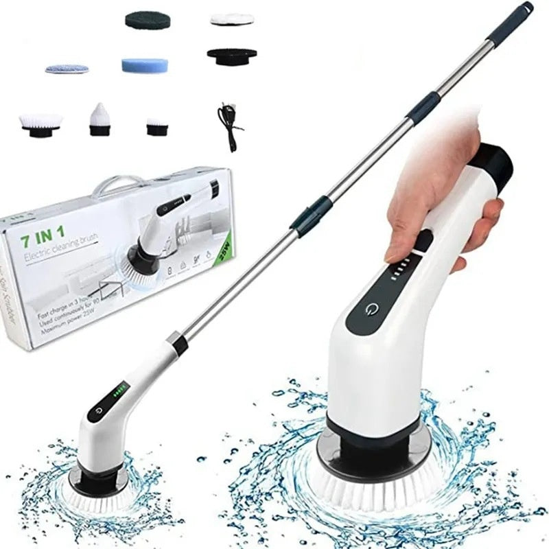 Compact Reusable Silicone Dish Brush – 7‑in‑1 Cordless Cleaning Power