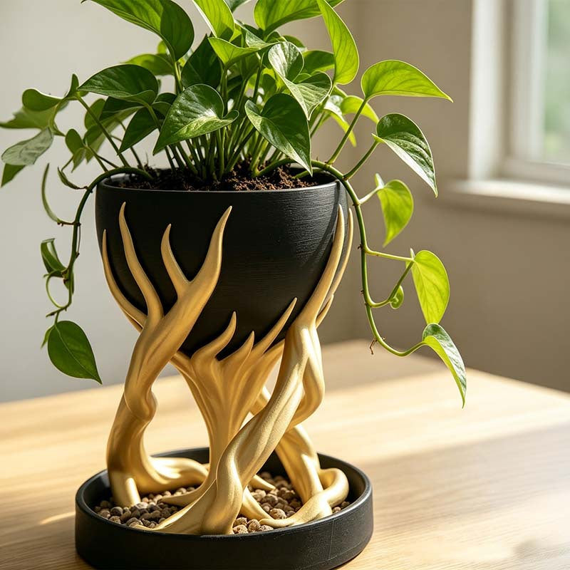 Tree Root Planter Simulation Ornament – Hanging Herb Planter