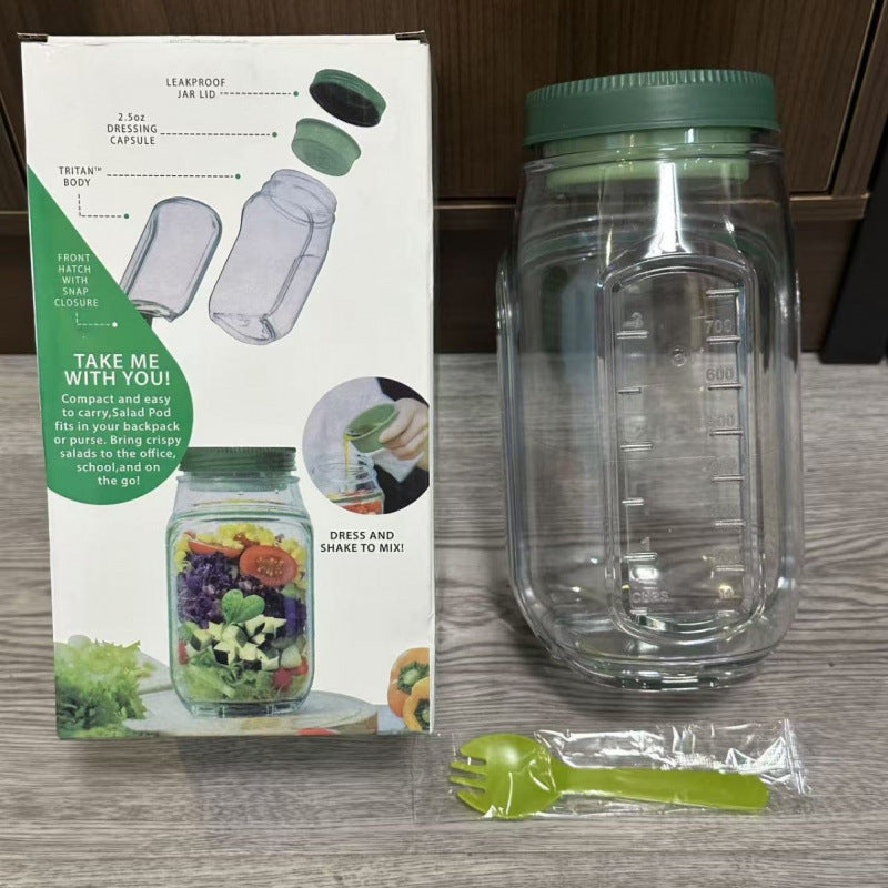 Leak‑Proof Plastic Salad Container – Keep Greens Fresh