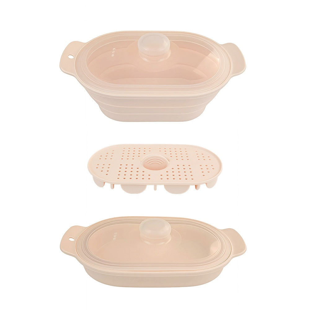 Silicone Foldable Microwave Vegetable Steamer