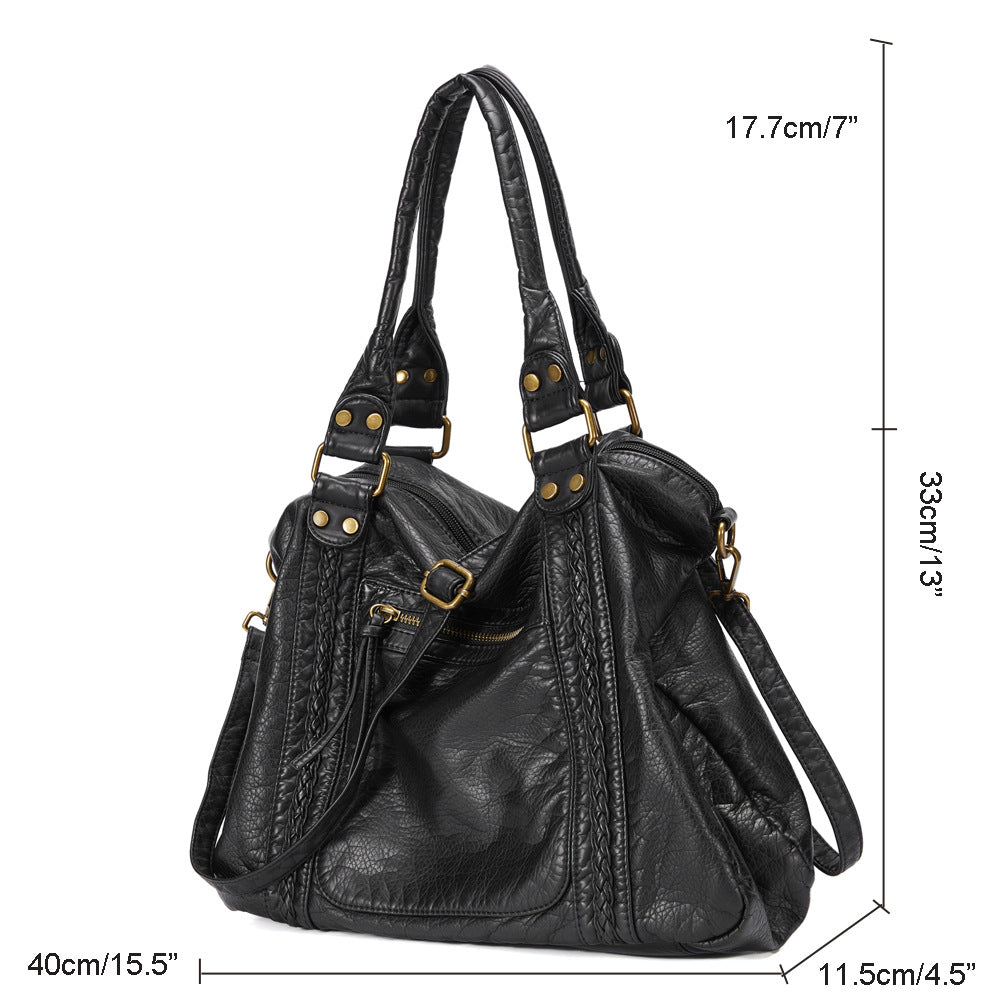 Retro Y2K Edgy Biker-Style Shoulder Crossbody Bag