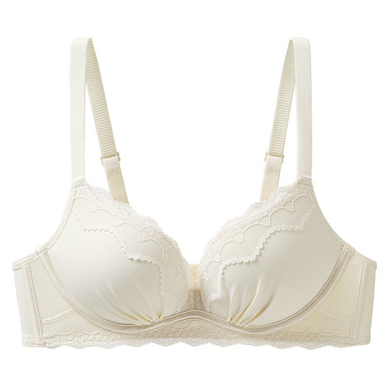 Leopard Print Deep V‑Neck Bra – Peach Cups