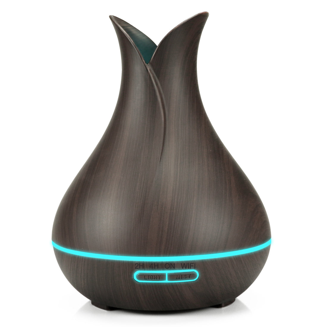 Petal Wood Grain Portable Humidifier – Quiet, Stylish, Easy to Use