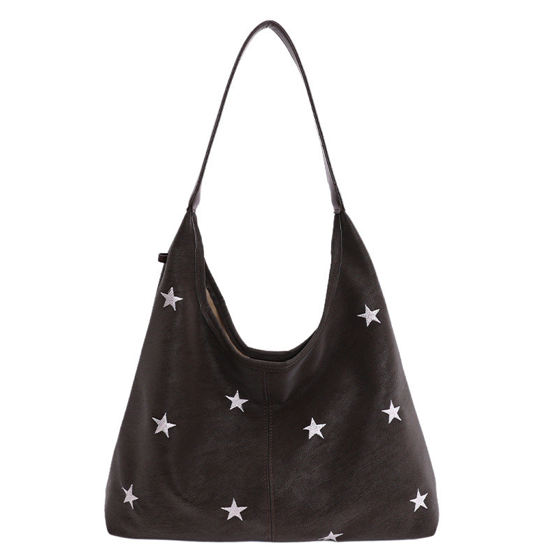 Five-Pointed Star Commuter Tote – Compact Reusable Shopping Bag