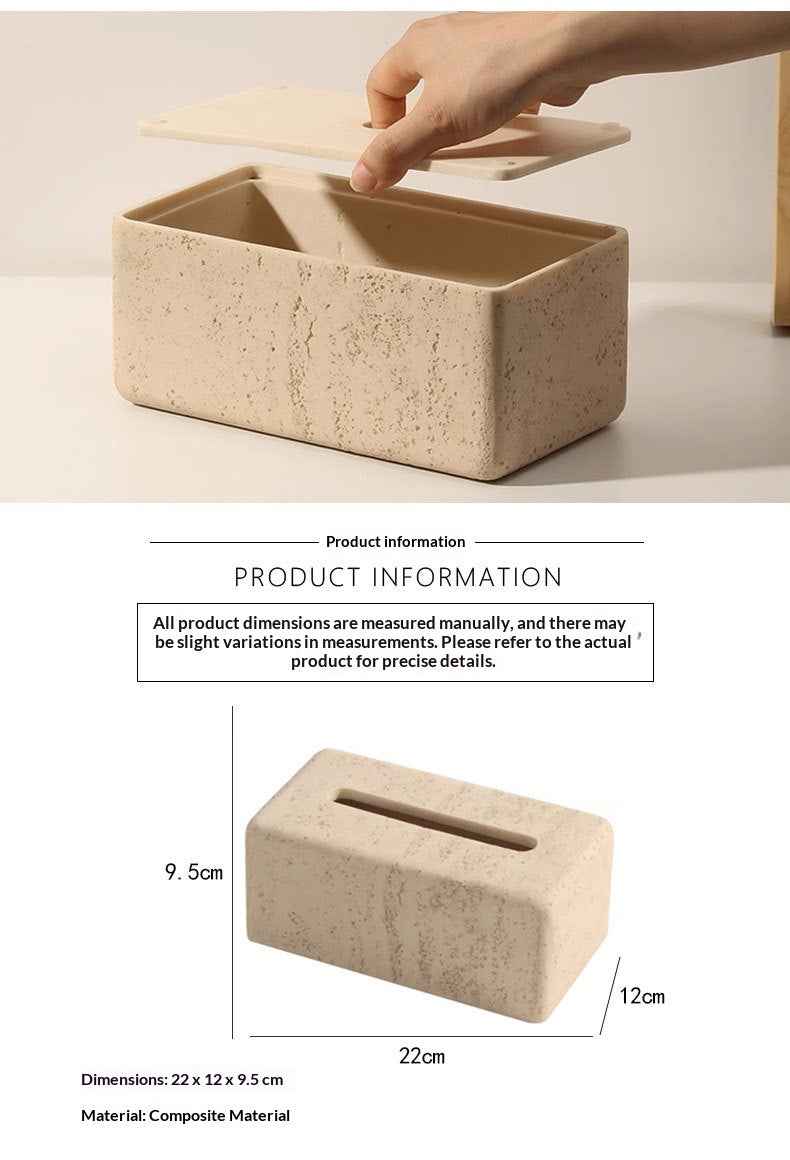Cream‑Style Collapsible Tissue Box – Personalised Desktop Essentials