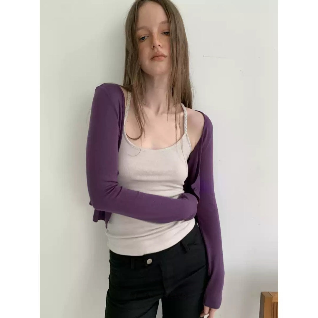 Cozy Wool-Blend Autumn Slim-Fit Cardigan & Vest Set