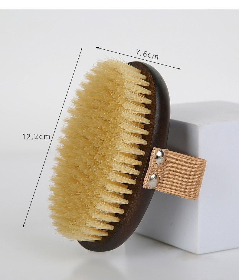 Ergonomic Pet Grooming Brush – Pig Bristle Dry Body Soft Brush
