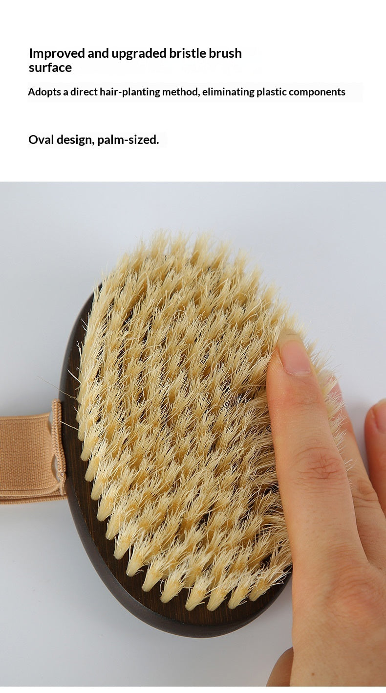 Ergonomic Pet Grooming Brush – Pig Bristle Dry Body Soft Brush