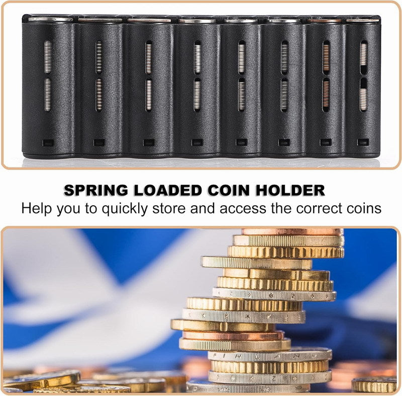 Compact Euro Coin Holder – Collapsible Storage Jar
