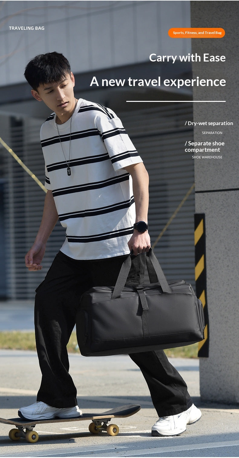 Compact Travel Folding Tote Bag – Wet & Dry Separation