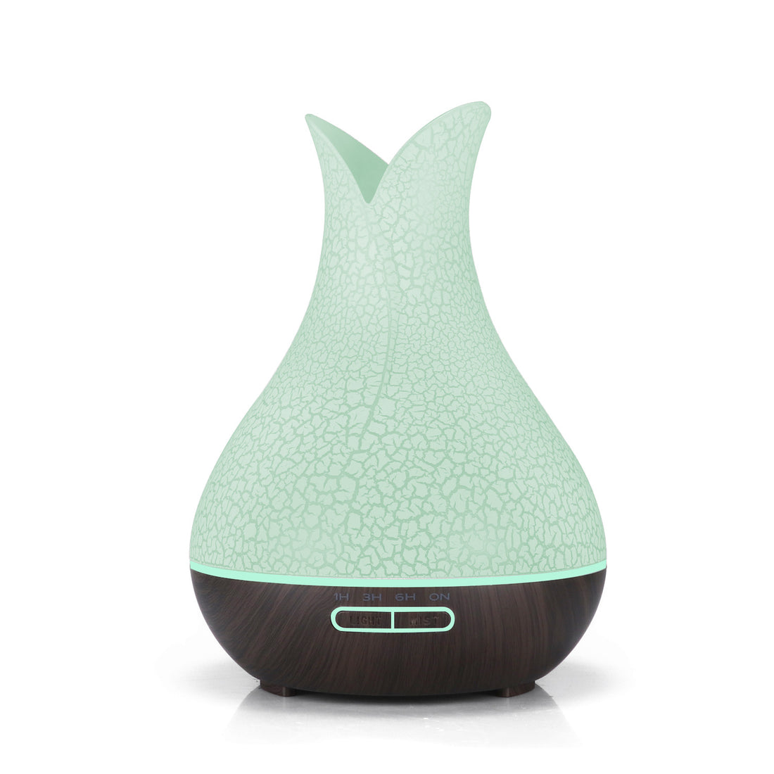 Petal Wood Grain Portable Humidifier – Quiet, Stylish, Easy to Use