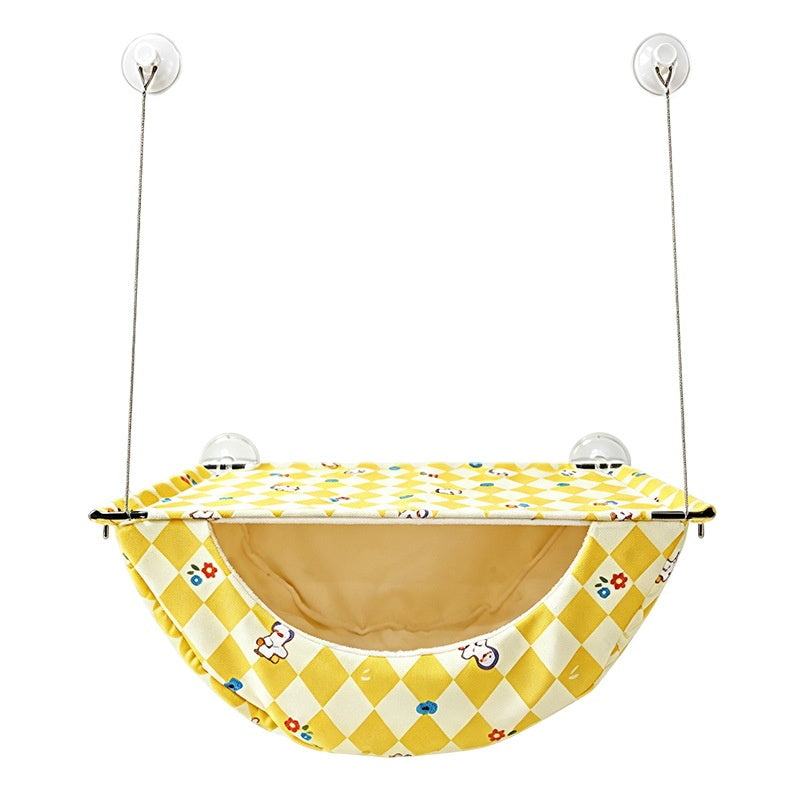 Compact Folding Cat Hammock Window Bed – Suction‑Cup Strong