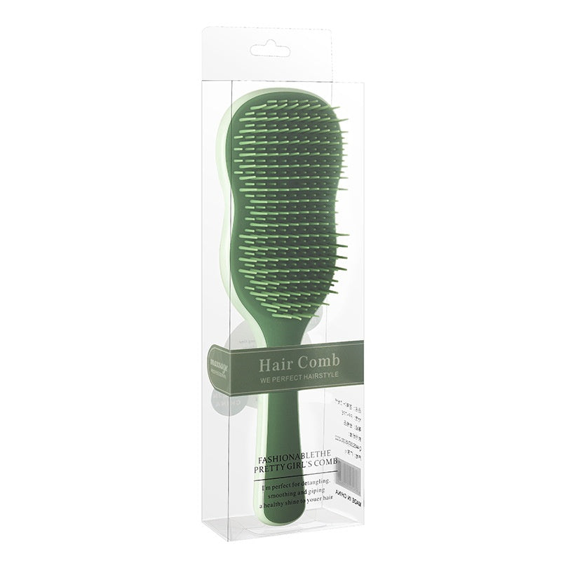 Banana Leaf‑Shaped Adjustable Grooming Comb for Pets