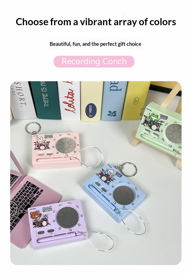 Sporty Keychain: Electronic Piano Drum Kit Pendant