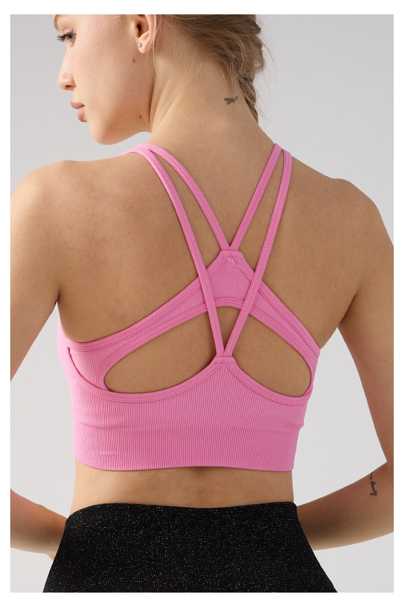 Women's Double-Strap Slimming Tank Top – Anti‑Sag Fitness Wear