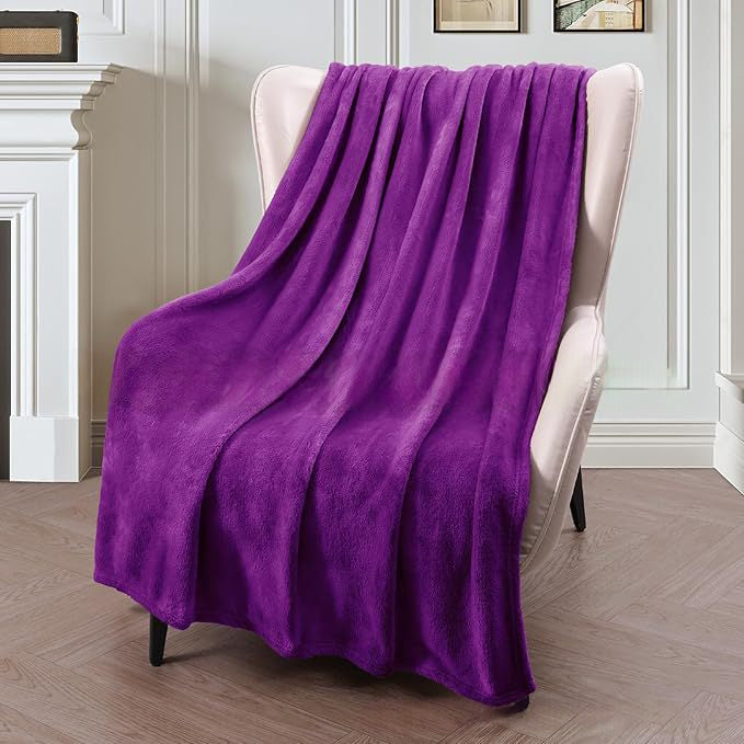 Cozy Reversible Flannel Throw Blanket