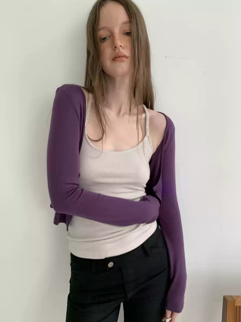 Cozy Wool-Blend Autumn Slim-Fit Cardigan & Vest Set