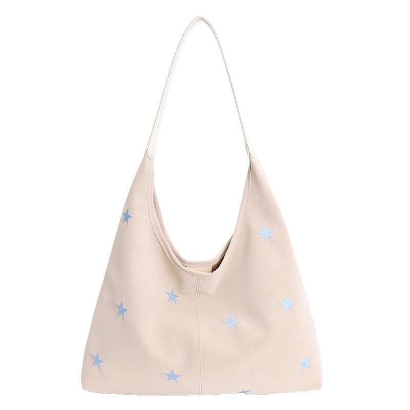 Five-Pointed Star Commuter Tote – Compact Reusable Shopping Bag