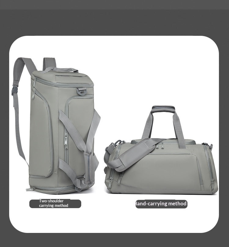 Large Capacity Waterproof Backpack with Dry/Wet Compartments