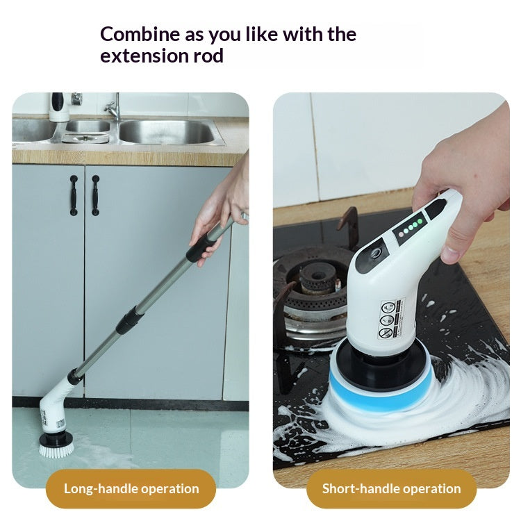 Compact Reusable Silicone Dish Brush – 7‑in‑1 Cordless Cleaning Power