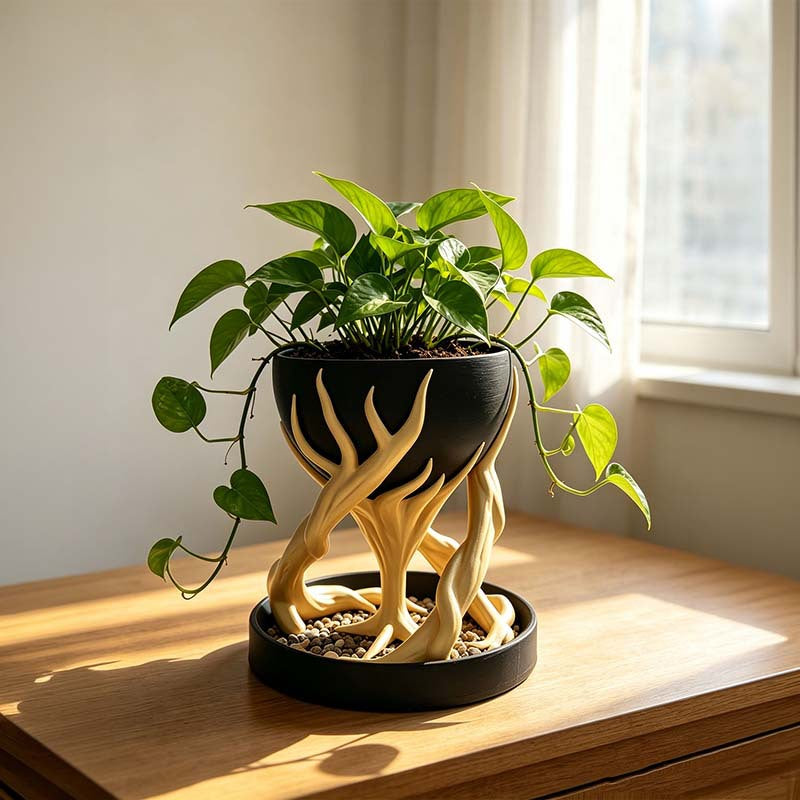Tree Root Planter Simulation Ornament – Hanging Herb Planter