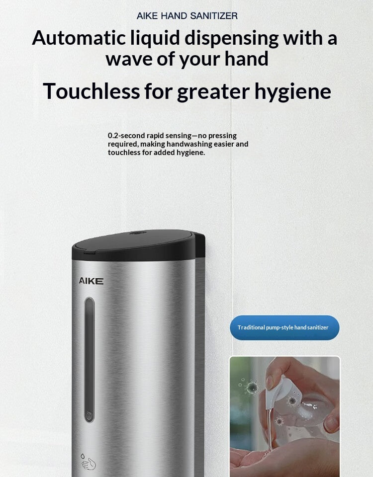 Punch-free Wall-mounted Stainless Steel Sensor Soap Dispenser