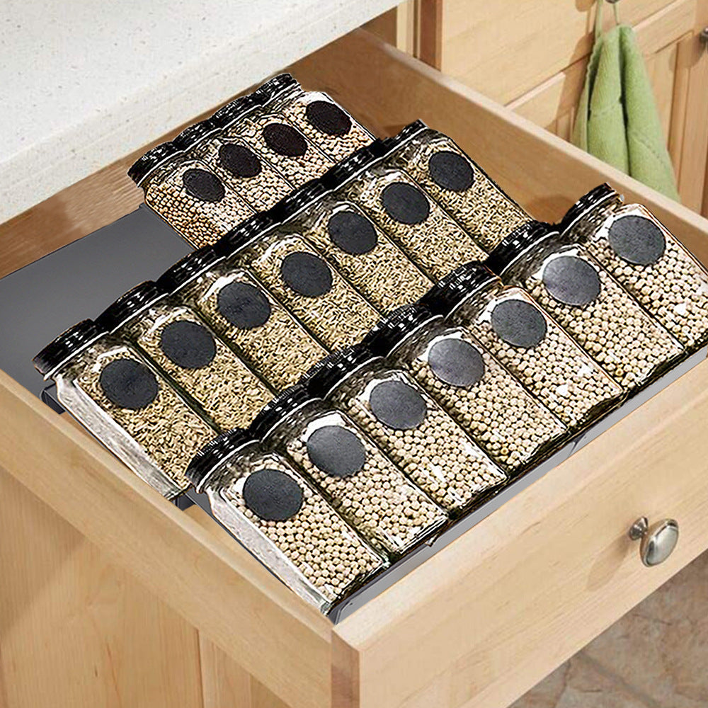 Stackable Bamboo Drawer Organizer - Home Leisure Tiered Storage
